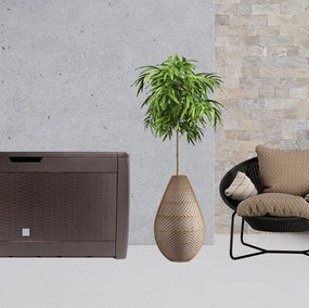 Cutie de depozitare RATO, 310L, 119x48x60cm, maro Prosperplast