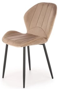 Scaun K538 velvet bej H85 cm