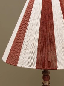 Lampadar din margele de sticla, cu abajur din bumbac, Morena