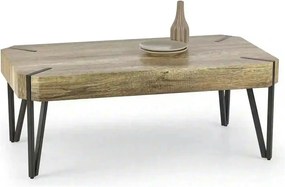Masuta EMILY, stejar salbatic/negru, 110x60x42 cm