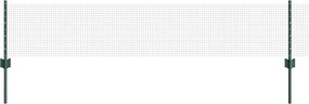 vidaXL Gard cu Stâlp Verde 0,4 x 10 m Oțel și PVC