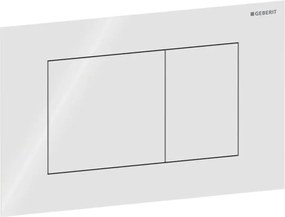 Clapeta actionare dubla rezervor wc, sticla alba, Geberit Sigma40 Sticla alba