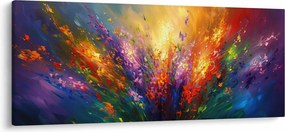 Tablou - Abstracție de flori (120x50 cm)