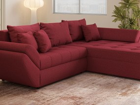 Colțar extensibil dumonde cu ladă de depozitare si sezut confortabil din spuma high-density, Loana Enjoy Winery II 270x185 cm