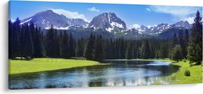 Tablou - vâfurile montane înzăpezite (120x50 cm)