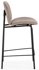 Scaune de bar bej 2 buc. (înălțime șezut 65 cm) Cori – Marckeric