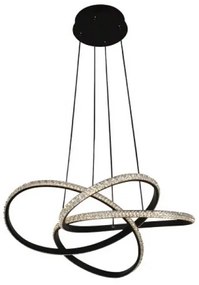 Lustră LED dimabilă suspendată pe cablu, 95W/230V, 3000-6500K, Ø57 cm + telecomandă