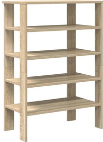 vidaXL Suport de pantofi, stejar sonoma,61x32x87,5 cm, lemn prelucrat