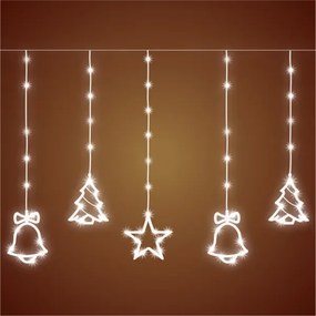 Instalație LED de Crăciun de exterior 186xLED 7m IP44 alb rece