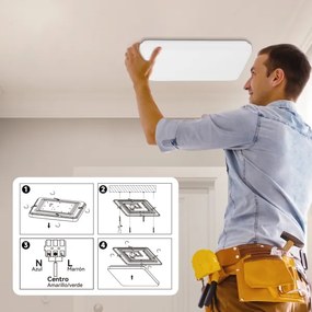 Brilagi - Plafonieră LED dimabilă MILKY WAY LED/24W/230V 3000-6500K + telecomandă