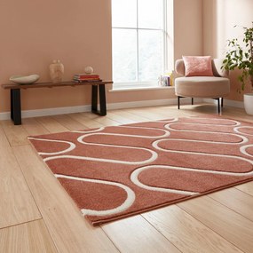 Covor cărămiziu 120x170 cm Linear Curve – Catherine Lansfield