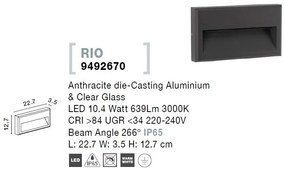 Aplica de perete pentru iluminat exterior IP65 RIO