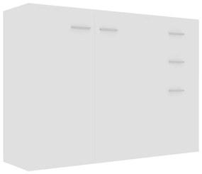 800693 vidaXL Servantă, alb, 105x30x75 cm, PAL