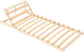 vidaXL Bază de pat cu șipci, 13 șipci, cap ajustabil, 90x200 cm