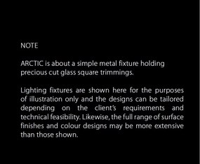 Lustra aplicata moderna LED Vision design LUX ARCTIC 02 – CH