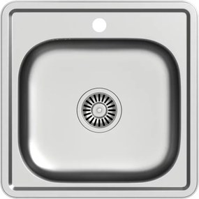 Chiuveta inox incastrata Quadron Pop Joe 110 inox satinat 48x48 cm