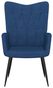327549 vidaXL Scaun de relaxare, albastru, material textil