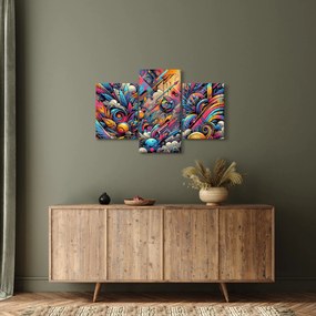 Tablou - Graffiti multicolor (90x60 cm)