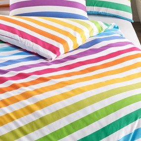 Lenjerie de pat 4Home Rainbow din bumbac, 140 x 200 cm, 70 x 90 cm