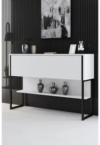 Măsuță consolă Luna 4 (Negru + Alb) . 1102307