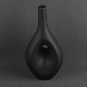 Vaza moderna ceramica, neagra, Jarla
