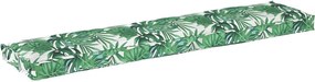 vidaXL Perna pentru palet Floral Model Frunză Verde 180 x 40 x 8 cm