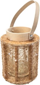 Lampa cu sclipici NATUR GLAM 26 cm, naturala