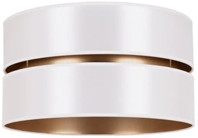 Plafonieră Duolla DUO 1xE27/15W/230V d. 40 cm alb/auriu