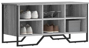 vidaXL Pantofar, gri sonoma, 90x38x45,5 cm, lemn prelucrat