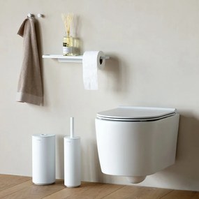 Set 2 agatatori prosoape Brabantia MindSet 1005681, Acoperire mineral, Kit de montare inclus, Pana la 2 kg, Alb