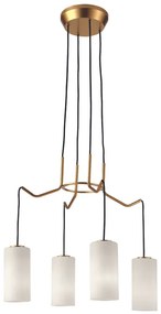 Candelabru Elenor, E27, Gold|White|Black, 4 X Max 40W, 4232100, Viokef Grecia