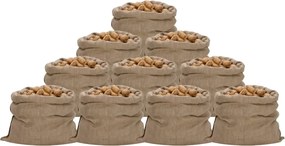 vidaXL Saci de iută, 10 buc., 100x110 cm, 100% iută, 340 g/m²