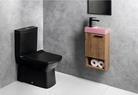 Chiuvetă mică pentru WC roz din beton 31x17 cm Piccolino – Sapho