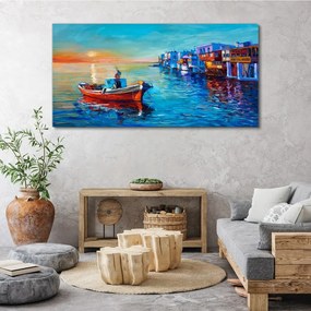 Tablou canvas apus de soare de mare