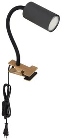 Aplica de perete cu spot directionabil design modern Robby negru