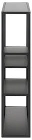 Bibliotecă de perete neagră cu aspect de lemn de frasin 75x91 cm Seaford – Actona