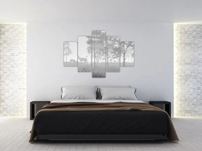 Tablou - Pajiște cu cerbi (150x105 cm)