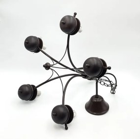 Brilagi - COTTAGE LED lustr 5xE14/40W/230V, stejar/alb, pe lanț