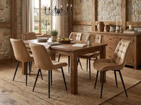 Maro scaun bucatarie BERA din catifea cu picioare negre