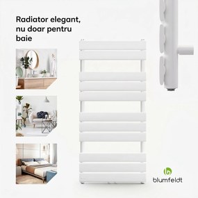 Blumfeldt Fairmont 50 x 107 calorifer 509 W apă caldă 4 suporturi prosoape 1/2"