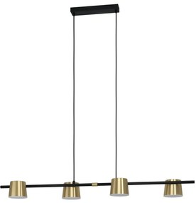 Lustră LED pe cablu Eglo 39985 ALTAMIRA 4xGU10/4,6W/230V 3000K auriu