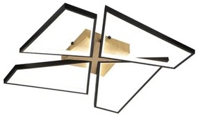 Plafonieră LED dimabilă LED/115W/230V 3000-6500K maro/negru + telecomandă