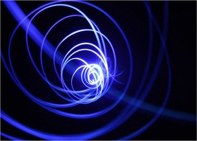 Tablou cu spirale albastre (70x50 cm)