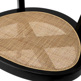 Scaun LUX design clasic Alvear negru, ratan