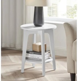 Masă laterală KAEL albă