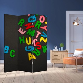 Paravan - Litere colorate (126x170 cm)