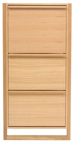 Pantofar în culoare naturală cu deschidere înclinată cu aspect de lemn de stejar NewEst – Woodman