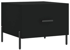 vidaXL Măsuță de cafea, negru, 50x50x40 cm, lemn compozit