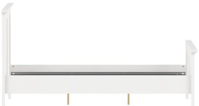 Pat matrimonial alb 140x200 cm Paris – Tvilum