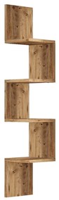 Bibliotecă de perete cu aspect de lemn de pin 22x117 cm Laura – Kalune Design